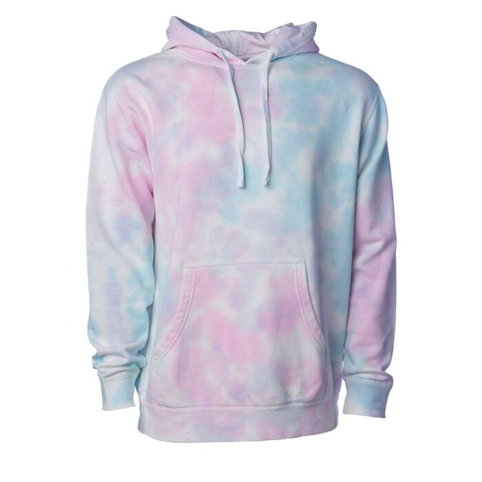 Midweight Tie-Dyed Hooded Sweatshirt Thumbnail