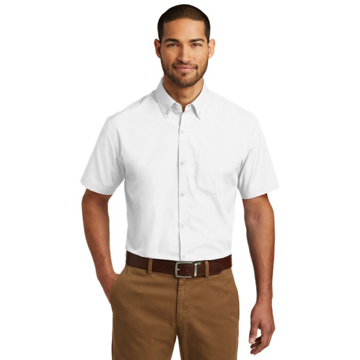 Port Authority® Short Sleeve Carefree Poplin Shirt Thumbnail
